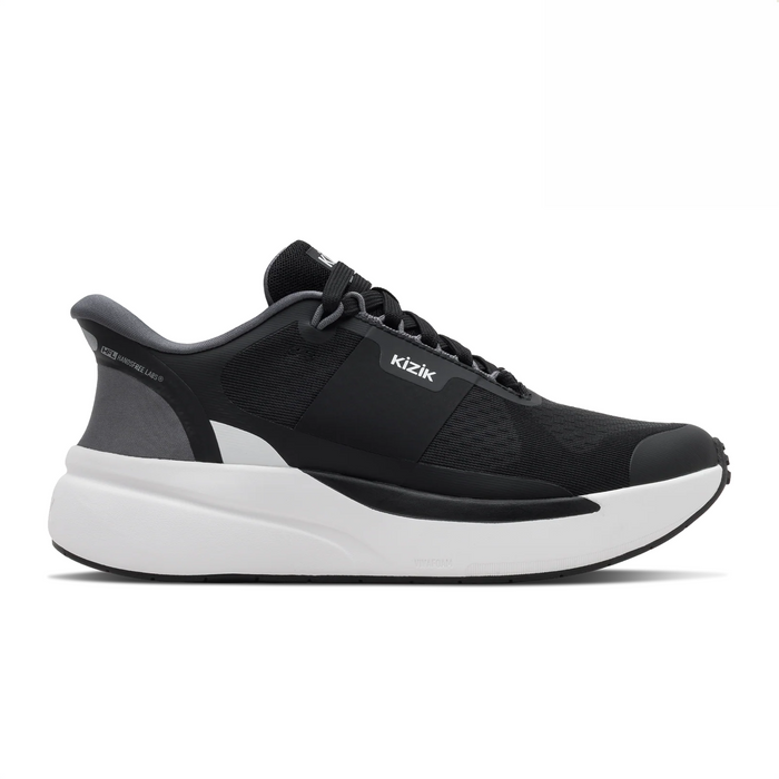 Kizik Freedom Run Sneaker (Women) - Black/Smoked Pearl Athletic - Casual - Lace Up - The Heel Shoe Fitters