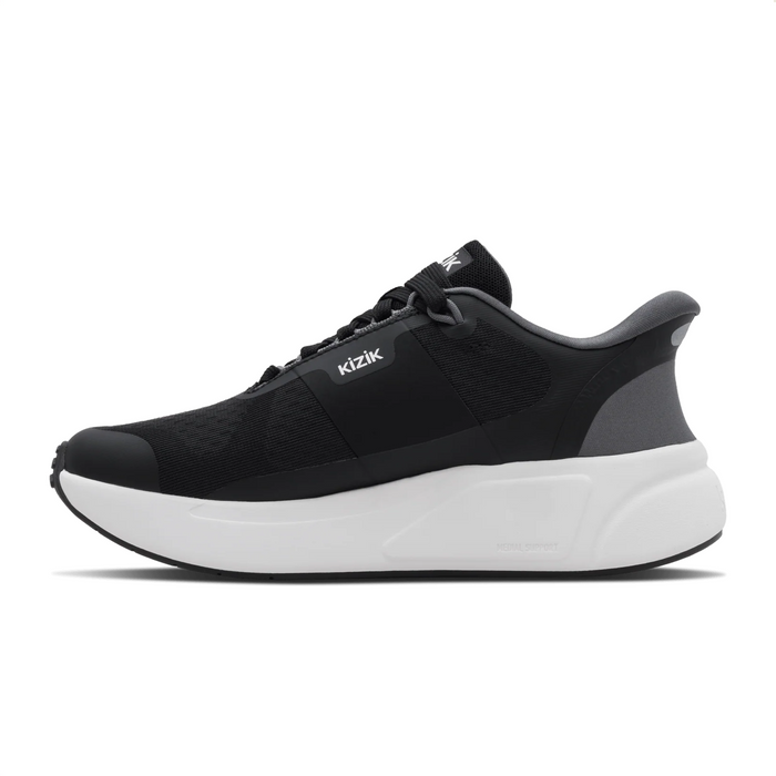 Kizik Freedom Run Sneaker (Women) - Black/Smoked Pearl Athletic - Casual - Lace Up - The Heel Shoe Fitters