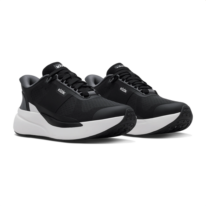 Kizik Freedom Run Sneaker (Women) - Black/Smoked Pearl Athletic - Casual - Lace Up - The Heel Shoe Fitters