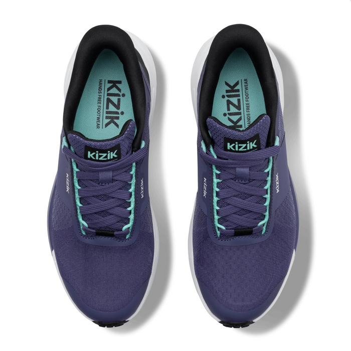 Kizik Freedom Run Sneaker (Women) - Heron/White Athletic - Casual - Lace Up - The Heel Shoe Fitters