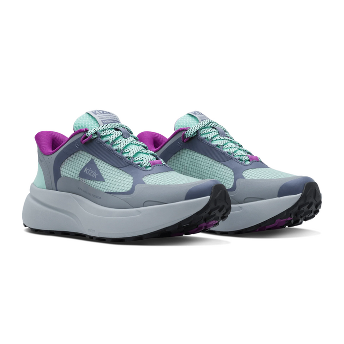 Kizik Freedom Trail (Women) - Beach Glass/High-Rise Athletic - Running - Trail - The Heel Shoe Fitters