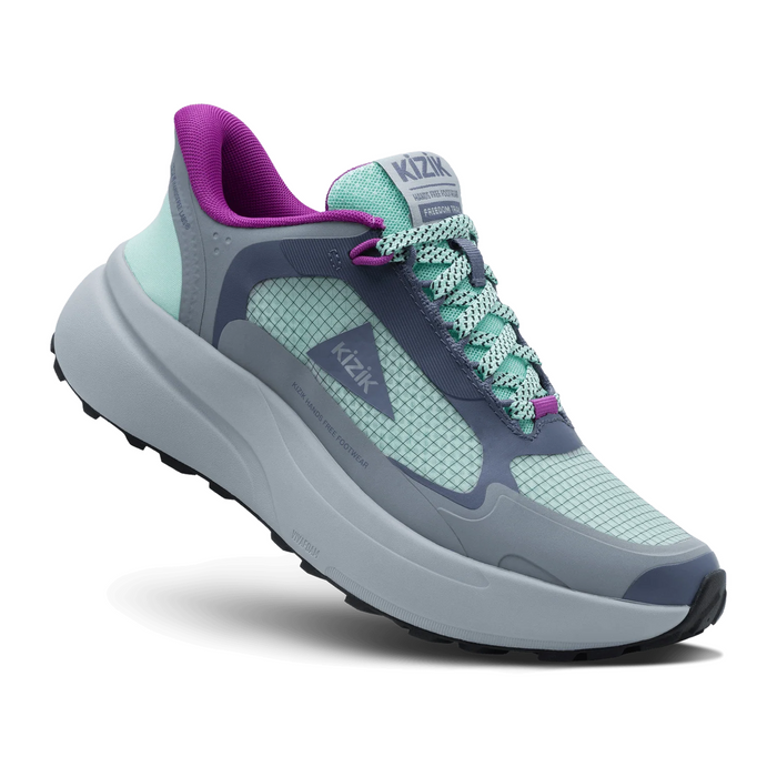 Kizik Freedom Trail (Women) - Beach Glass/High-Rise Athletic - Running - Trail - The Heel Shoe Fitters
