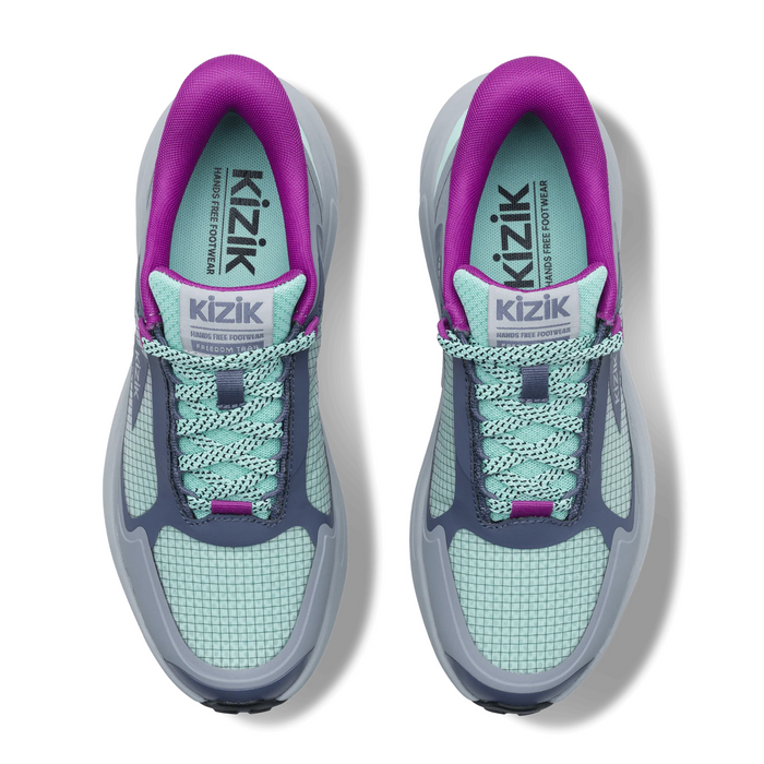 Kizik Freedom Trail (Women) - Beach Glass/High-Rise Athletic - Running - Trail - The Heel Shoe Fitters