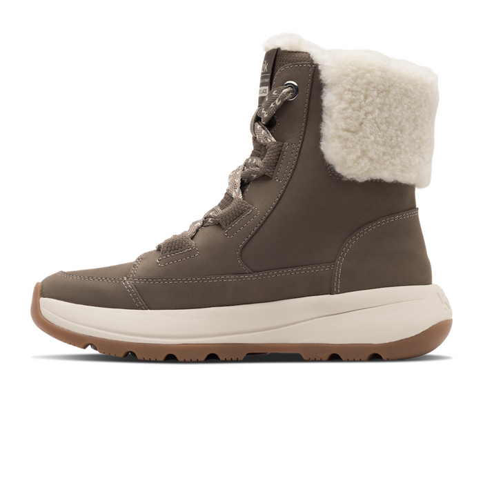 Kizik Juno 2 Lace Boot (Women) - Shitake/Fog Boots - Winter - Mid - The Heel Shoe Fitters