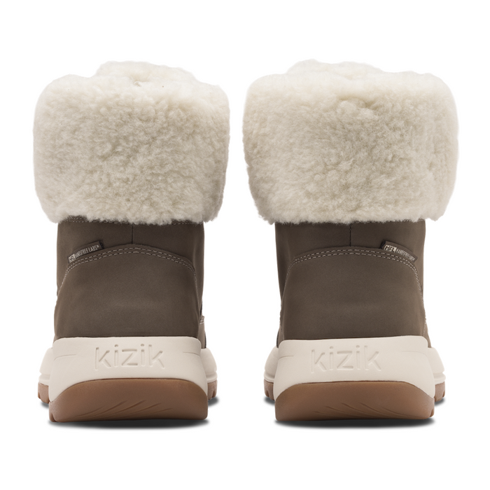 Kizik Juno 2 Lace Boot (Women) - Shitake/Fog Boots - Winter - Mid - The Heel Shoe Fitters