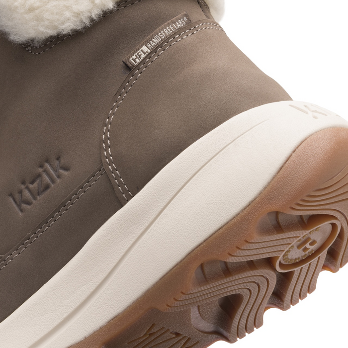 Kizik Juno 2 Lace Boot (Women) - Shitake/Fog Boots - Winter - Mid - The Heel Shoe Fitters