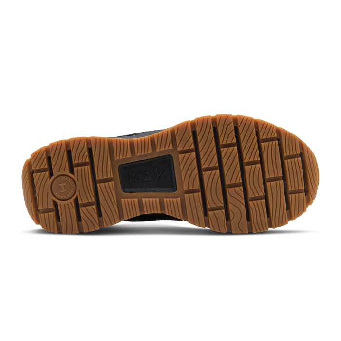 Kizik Wasatch Leather Low (Men) - Blackout Athletic - Casual - Lace Up - The Heel Shoe Fitters