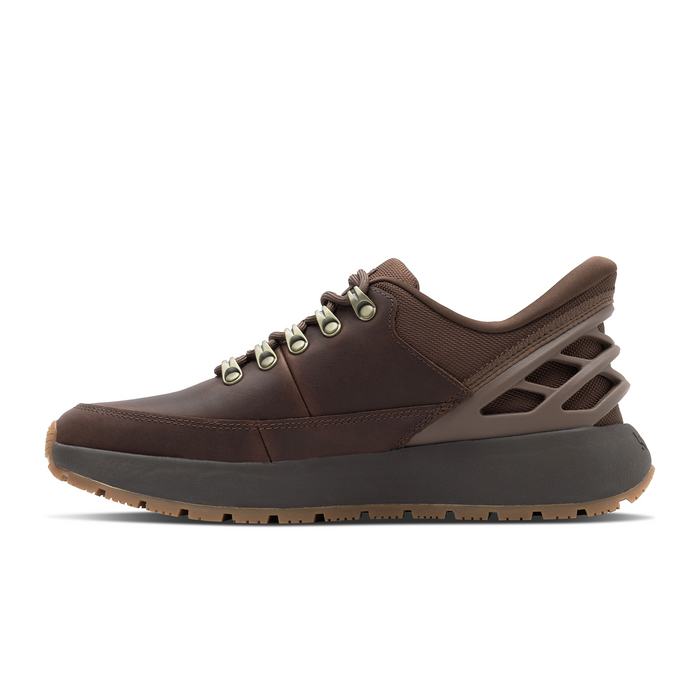Kizik Wasatch Leather Low (Men) - Soft Silt/Demitasse Athletic - Casual - Lace Up - The Heel Shoe Fitters