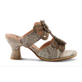 L'Artiste Alania-Garden Wedge Sandal (Women) - Grey Multi Sandal - Heel/Wedge - The Heel Shoe Fitters