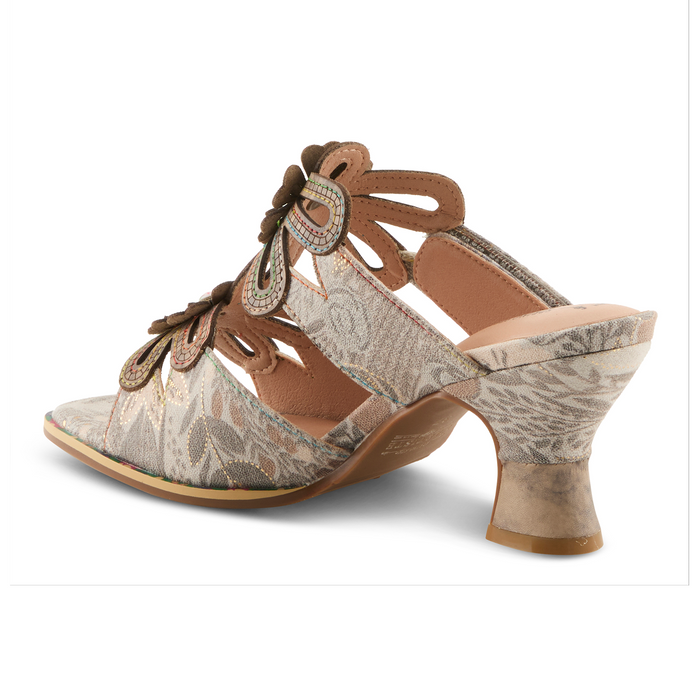 L'Artiste Alania-Garden Wedge Sandal (Women) - Grey Multi Sandal - Heel/Wedge - The Heel Shoe Fitters
