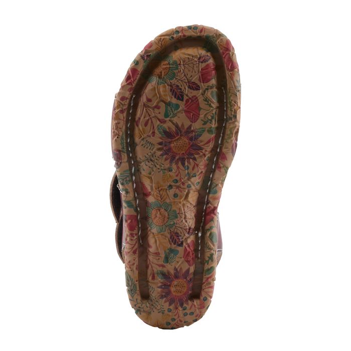 L'Artiste Anewtrio Backstrap Sandal (Women) - Navy Multi Sandal - Backstrap - The Heel Shoe Fitters