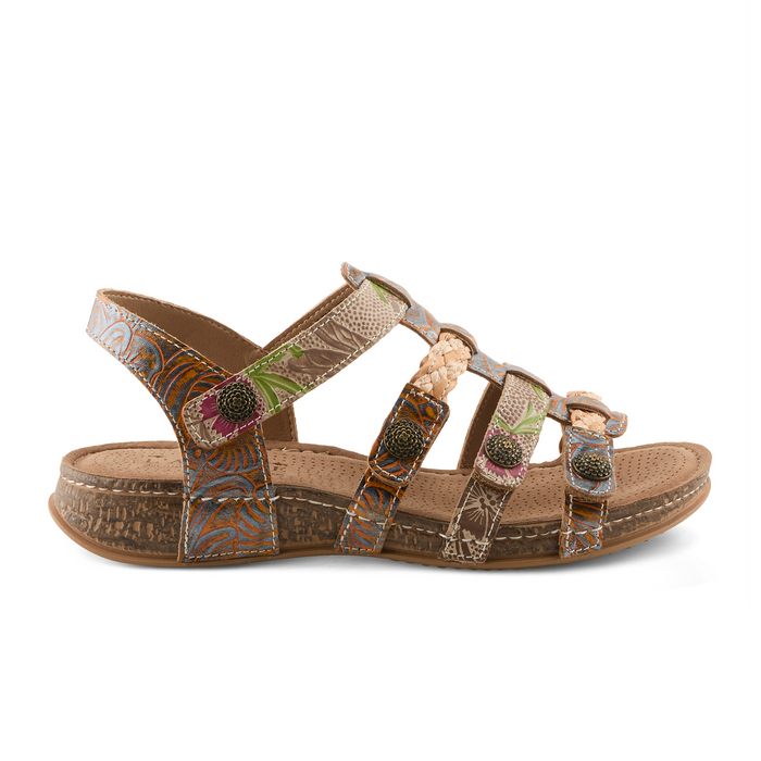 L'Artiste Delila Backstrap Sandal (Women) - Mango Multi Sandal - Backstrap - The Heel Shoe Fitters