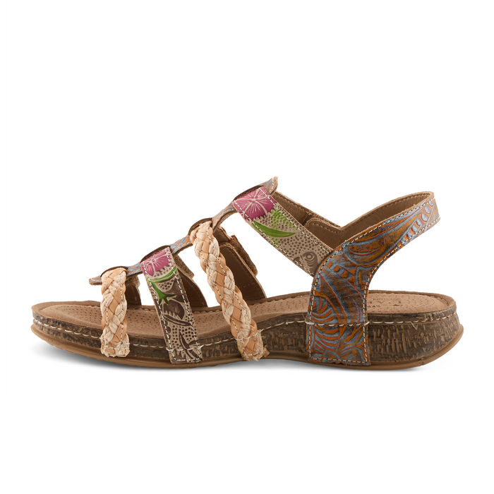 L'Artiste Delila Backstrap Sandal (Women) - Mango Multi Sandal - Backstrap - The Heel Shoe Fitters