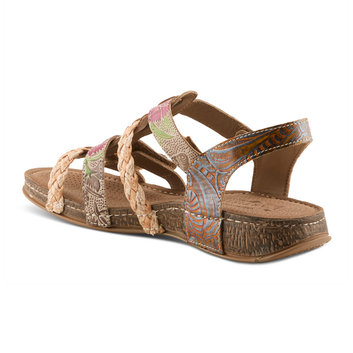 L'Artiste Delila Backstrap Sandal (Women) - Mango Multi Sandal - Backstrap - The Heel Shoe Fitters