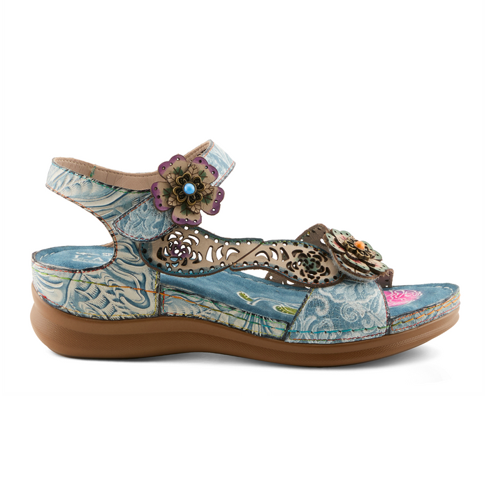 L'Artiste Script Backstrap Sandal (Women) Sandal - Backstrap - The Heel Shoe Fitters