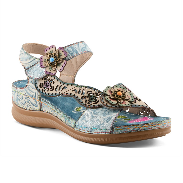 L'Artiste Script Backstrap Sandal (Women) Sandal - Backstrap - The Heel Shoe Fitters