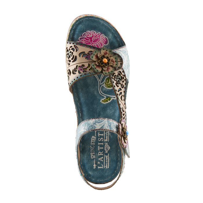 L'Artiste Script Backstrap Sandal (Women) Sandal - Backstrap - The Heel Shoe Fitters