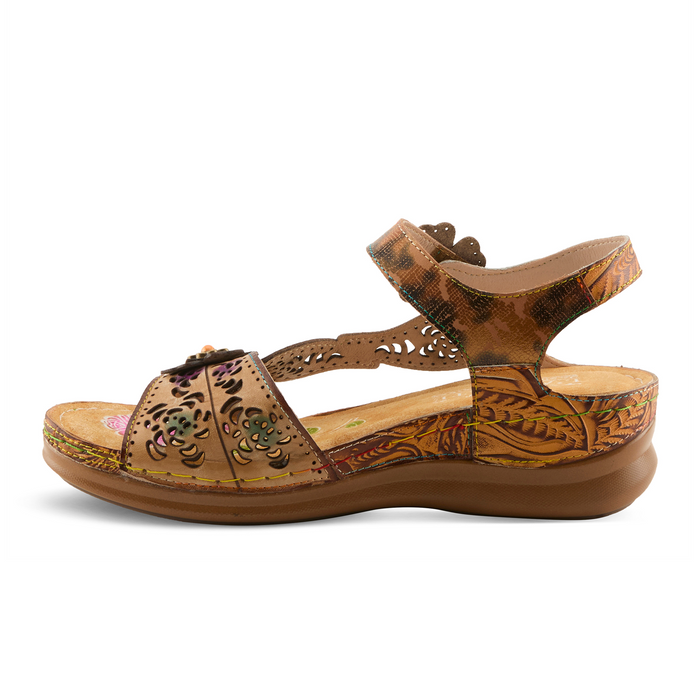L'Artiste Script Backstrap Sandal (Women) Sandal - Backstrap - The Heel Shoe Fitters