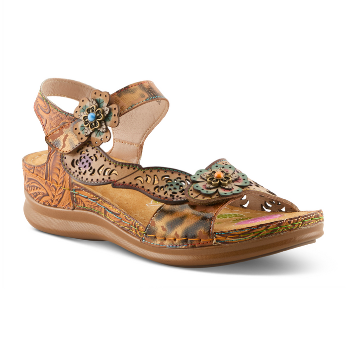 L'Artiste Script Backstrap Sandal (Women) Sandal - Backstrap - The Heel Shoe Fitters