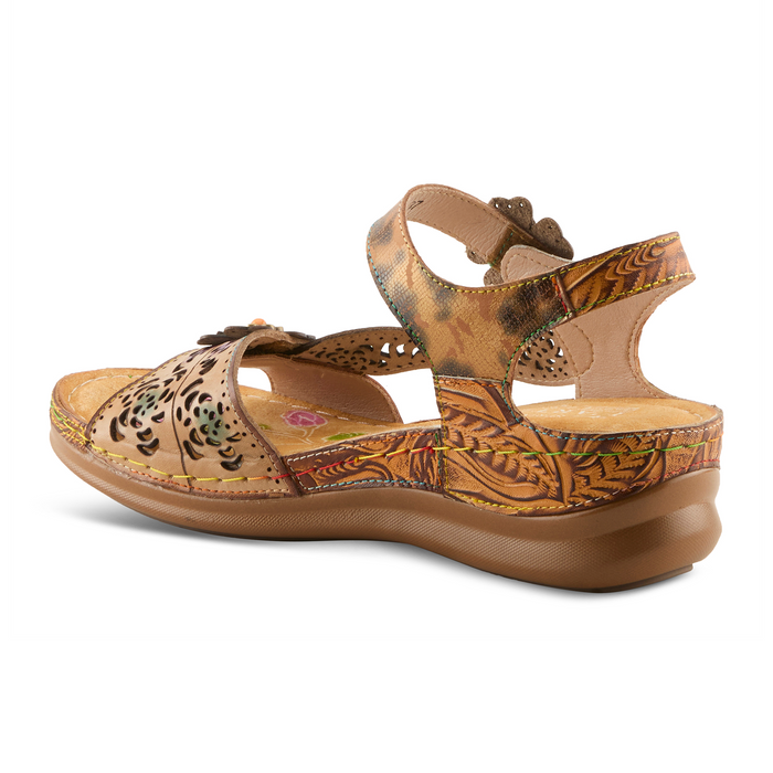 L'Artiste Script Backstrap Sandal (Women) Sandal - Backstrap - The Heel Shoe Fitters