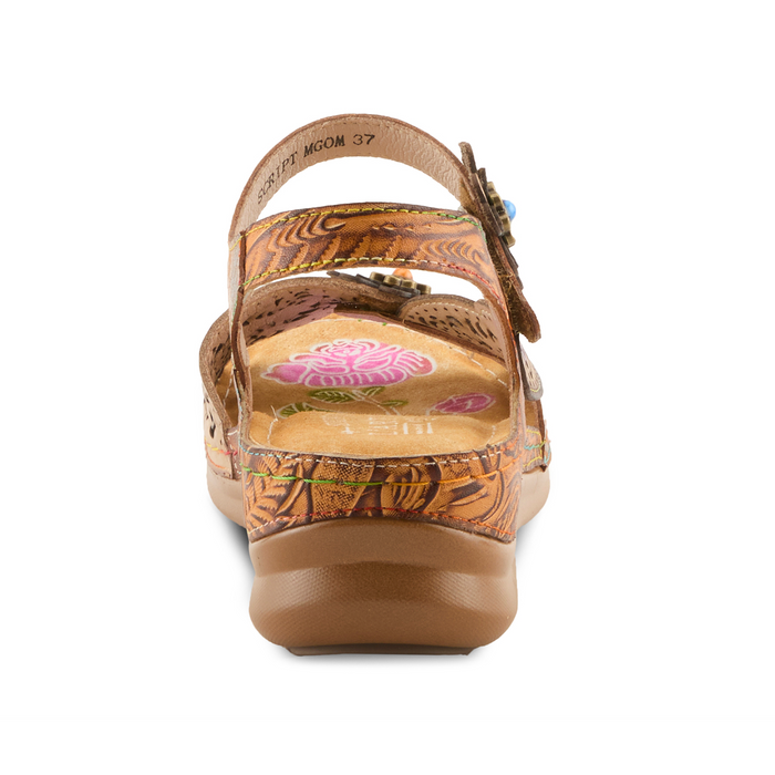 L'Artiste Script Backstrap Sandal (Women) Sandal - Backstrap - The Heel Shoe Fitters