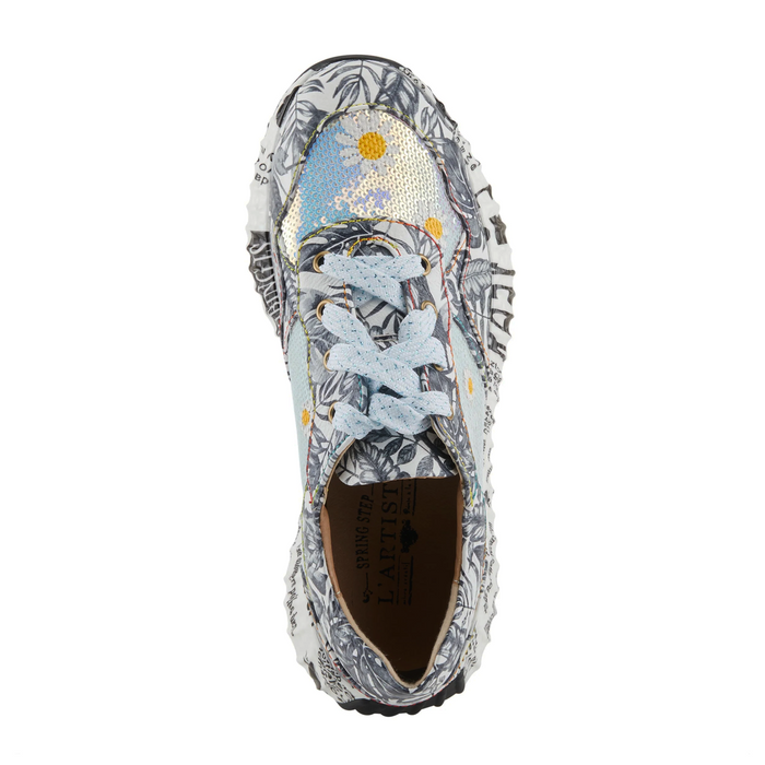 L'Artiste Zingy Sneaker (Women) - Grey Multi Athletic - Casual - Lace Up - The Heel Shoe Fitters
