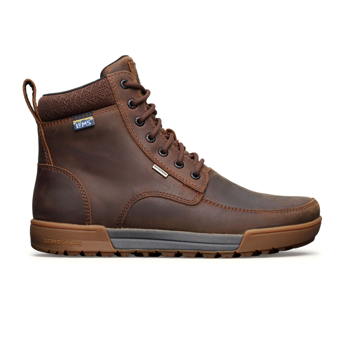 Lems Boulder Summit WP (Unisex) - Rugged Bark Boots - Casual - Mid - The Heel Shoe Fitters