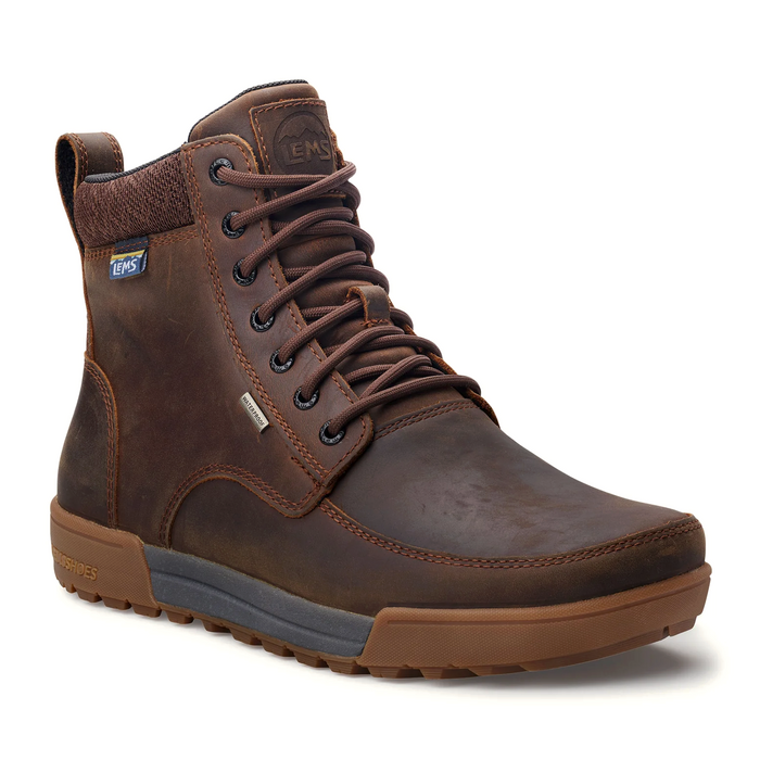 Lems Boulder Summit WP (Unisex) - Rugged Bark Boots - Casual - Mid - The Heel Shoe Fitters