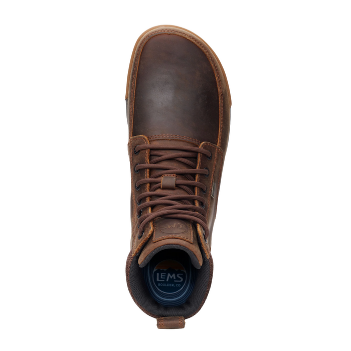 Lems Boulder Summit WP (Unisex) - Rugged Bark Boots - Casual - Mid - The Heel Shoe Fitters
