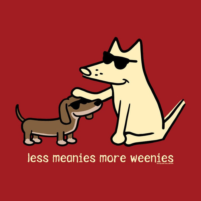 Less Meanies More Weenies - Ladies T-Shirt V-Neck