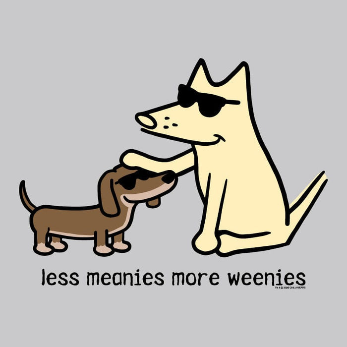 Less Meanies More Weenies - Ladies T-Shirt V-Neck