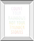 Lets Chase Rainbows VII By Jenaya Jackson - Mirror Framed Print Wall Art - White
