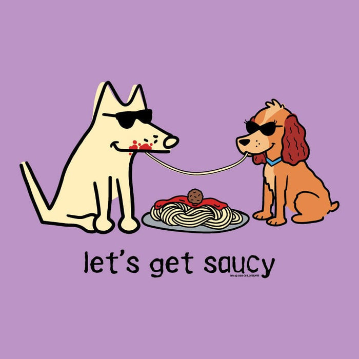 Lets Get Saucy - Ladies T-Shirt V-Neck