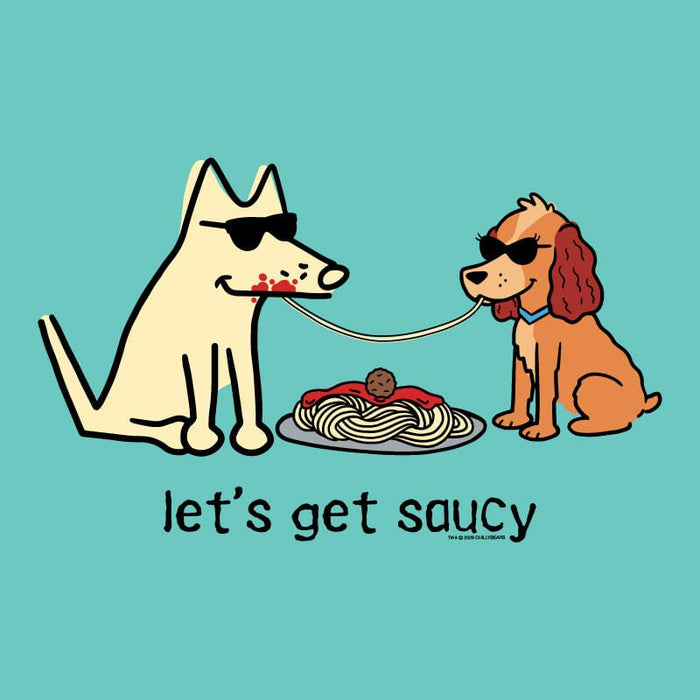 Lets Get Saucy - Ladies T-Shirt V-Neck