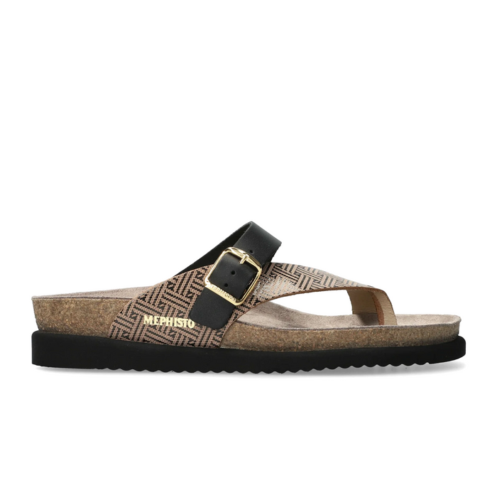 Mephisto Helen Mix Sandal (Women) - Black Helios Sandal - Thong - The Heel Shoe Fitters