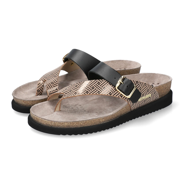 Mephisto Helen Mix Sandal (Women) - Black Helios Sandal - Thong - The Heel Shoe Fitters