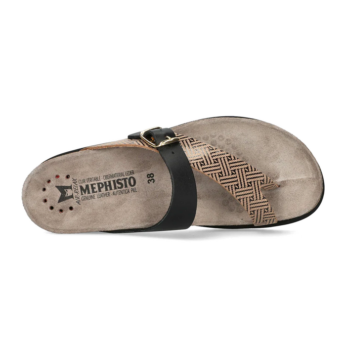 Mephisto Helen Mix Sandal (Women) - Black Helios Sandal - Thong - The Heel Shoe Fitters