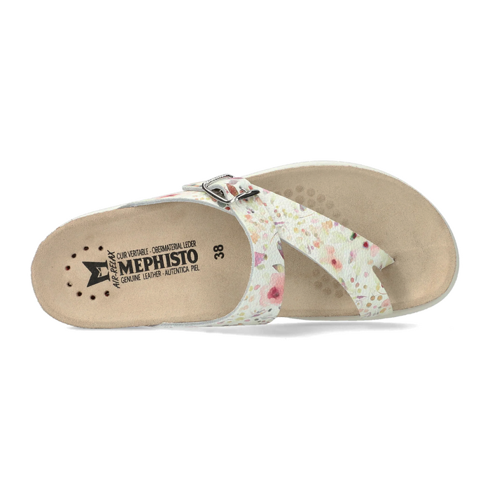 Mephisto Helen Sandal (Women) - Mutlicolor Sandflower Sandal - Thong - The Heel Shoe Fitters