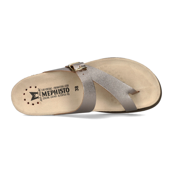 Mephisto Helen Sandal (Women) - Platinum Odysee Sandal - Thong - The Heel Shoe Fitters