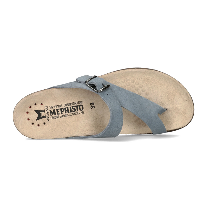 Mephisto Helen Sandal (Women) - Sea Blue Sandvel Sandal - Thong - The Heel Shoe Fitters