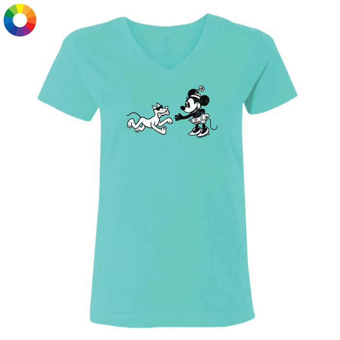 Minnie But Mighty - Ladies T-Shirt V-Neck