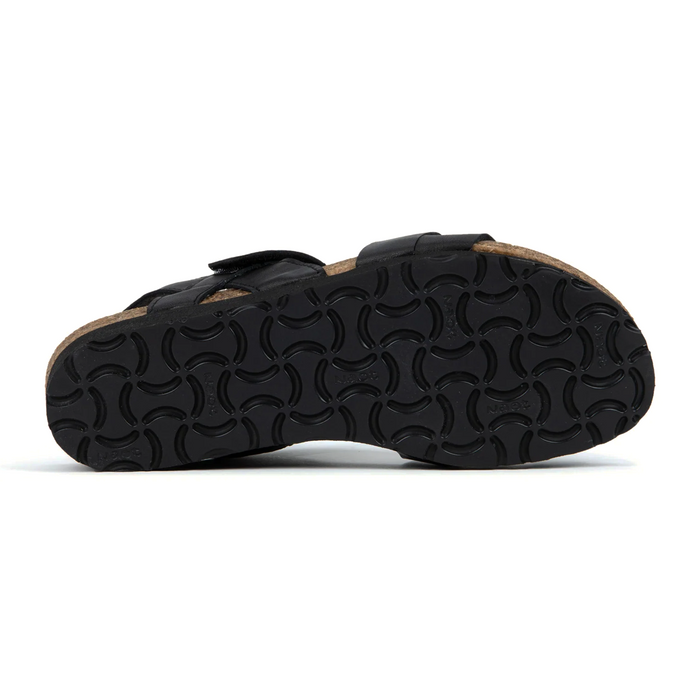 Naot Kayla Arch Pro Wedge Sandal (Women) - Black Matte Leather Sandal - Heel/Wedge - The Heel Shoe Fitters