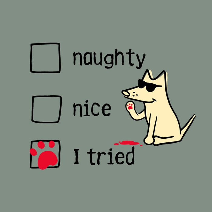 Naughty Nice I Tried - Classic Long-Sleeve T-Shirt