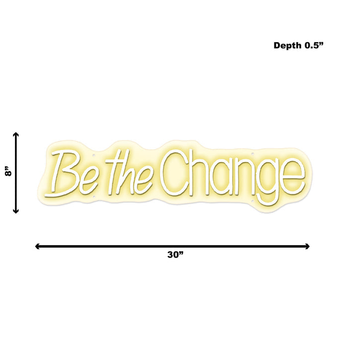 Neon Be The Change - Yellow