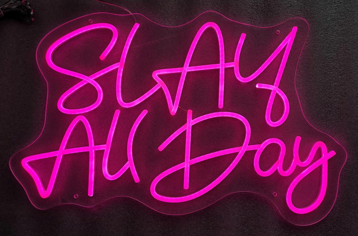 Neon Slay All Day - Pink