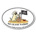 No Leash Nation - Car Magnet