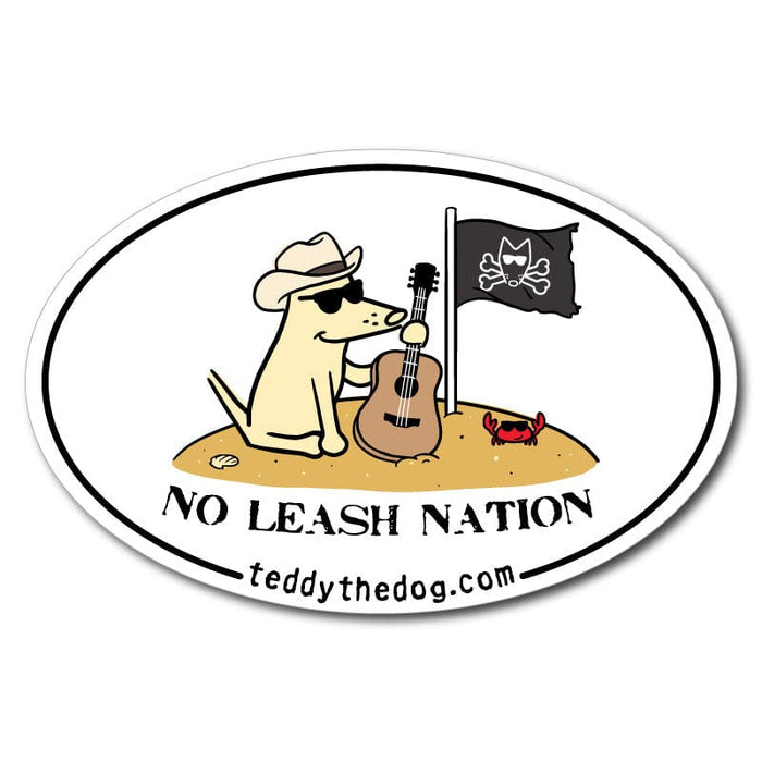 No Leash Nation - Car Magnet