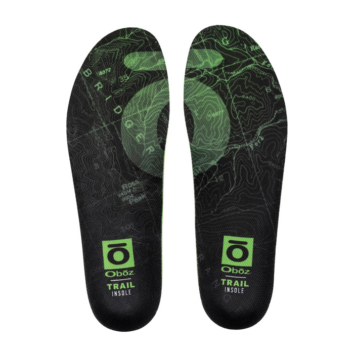 Oboz Trail Insole (Unisex) - Green Accessories - Orthotics - FullLength - The Heel Shoe Fitters