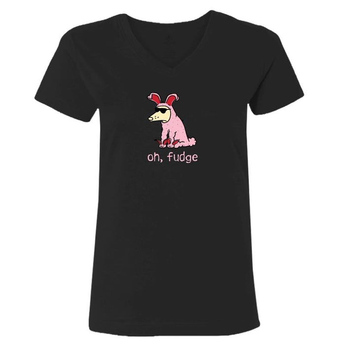 Oh, Fudge - Ladies T-Shirt V-Neck