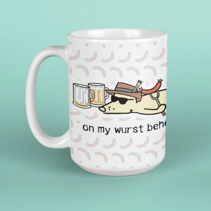 On My Wurst Behavior - Large Coffee Mug